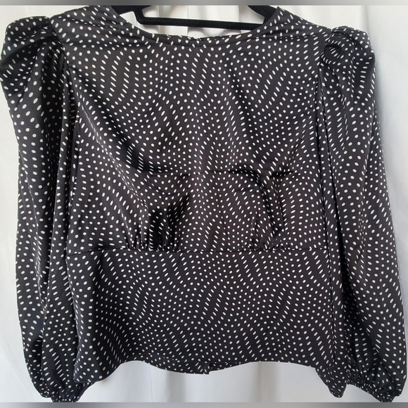 EXPRESS WOMENS BACKLESS Polka-dot TOP Size Small - Picture 6 of 8